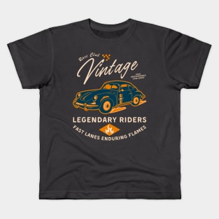 Race Club Vintage Legendary Riders Retro Car Racing Kids T-Shirt